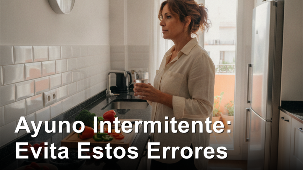 Intermittent fasting mistakes woman kitchen clock