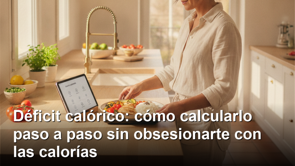 Mujer preparando un plato equilibrado y pesandolo en una bascula de cocina digital