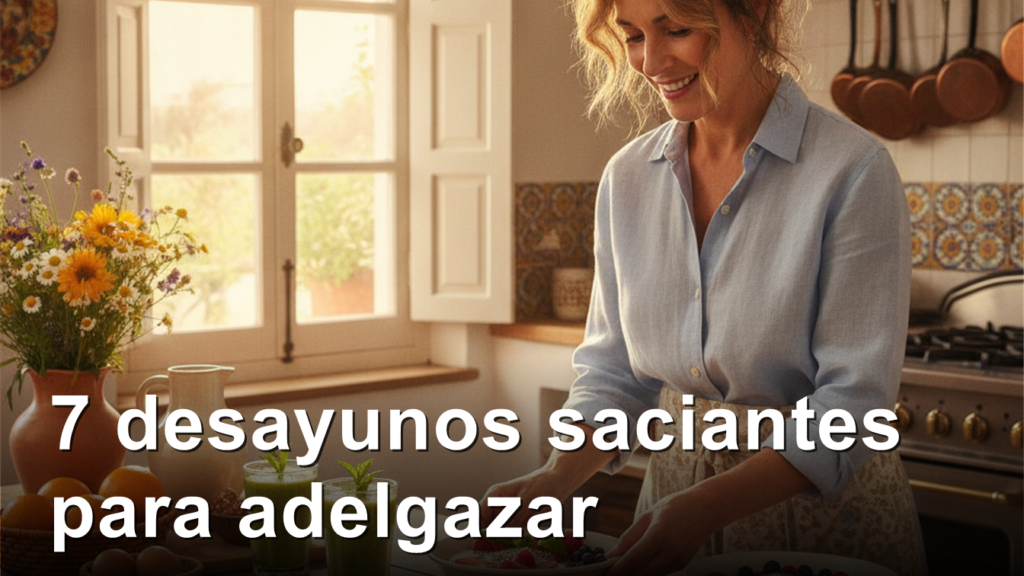 Desayunos saciantes para adelgazar - recetas saludables