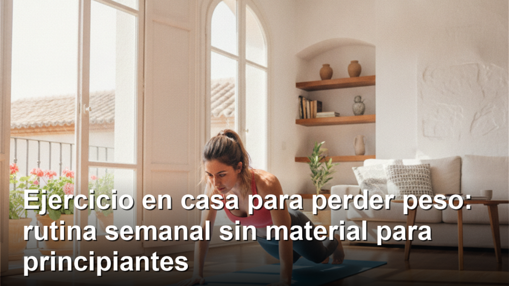 Ejercicio en casa para perder peso rutina para principiantes