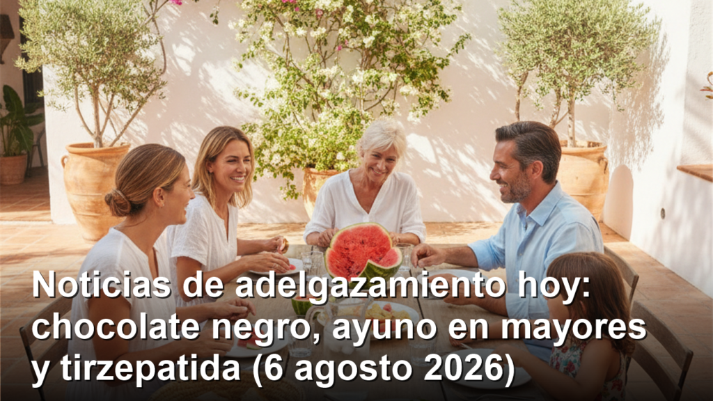 Familia disfrutando de una comida de verano fresca con sandia en una terraza en EspaÃ±a