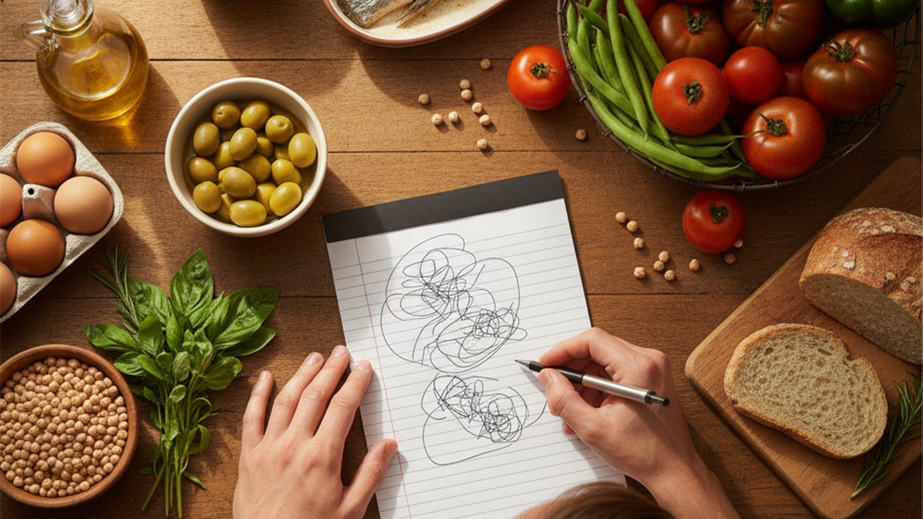 Planificacion compra semanal alimentos saludables mediterraneos