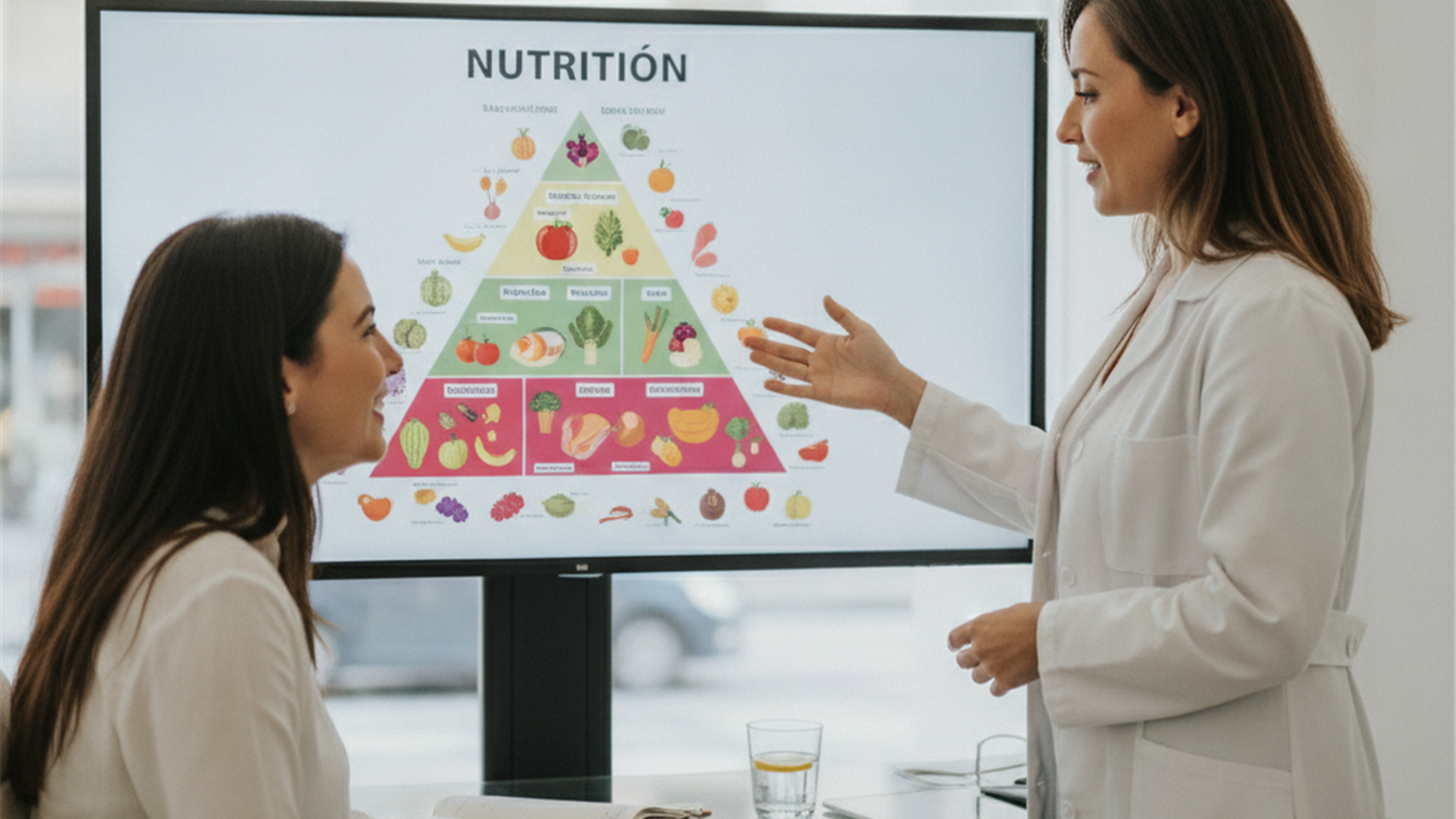 Nutricionista consulta dieta saludable España