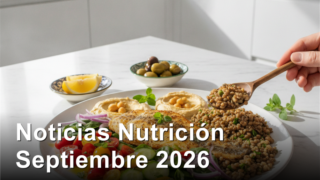 Noticias nutricion perdida de peso Espana septiembre 2026