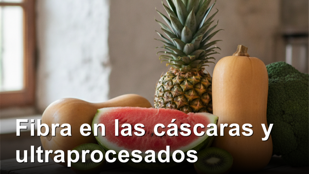 Frutas y verduras con piel: pina, sandia, calabaza, kiwi y brocoli